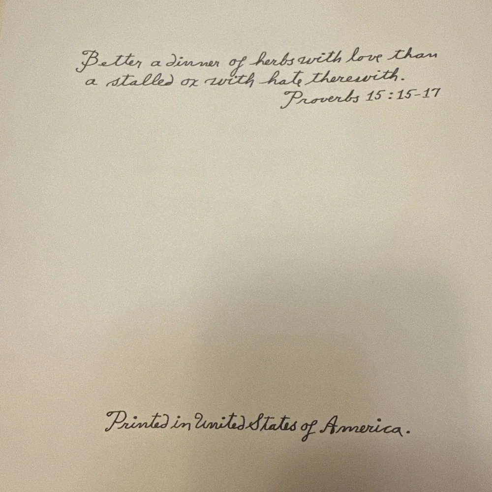 Suggin Cookbook Receipts 1829 Handrunning‎ Josus 1974 First Ed Vintage Arkansas